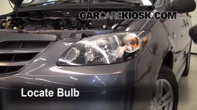 2006 Mazda MPV LX 3.0L V6 Éclairage Feux de croisement (remplacer l'ampoule)
